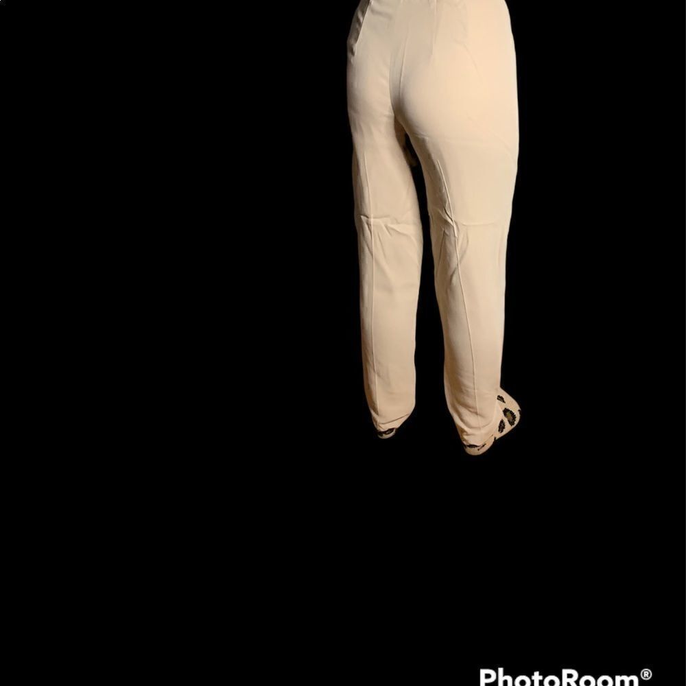 Dana Buchman basic silky khaki lined pants. Closet staple! Size 6 petite - Picture 3 of 4